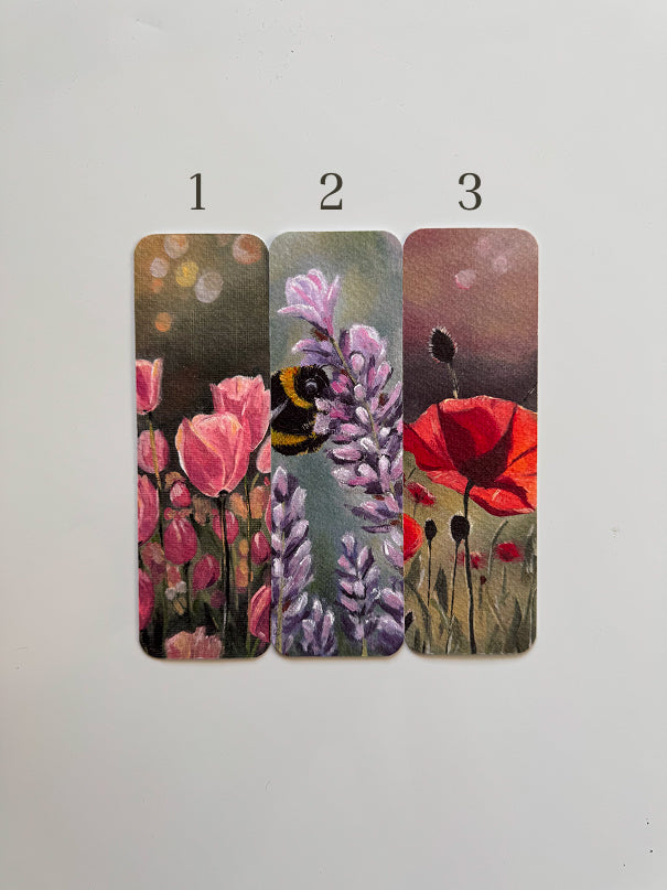 Floral #oiltober Bookmarks