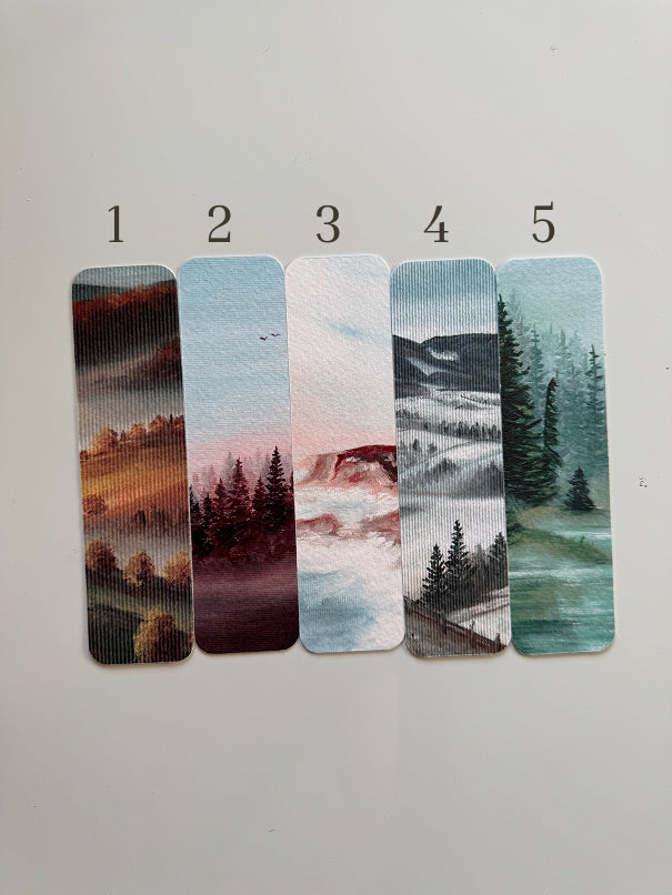 Misty Landscape Bookmarks