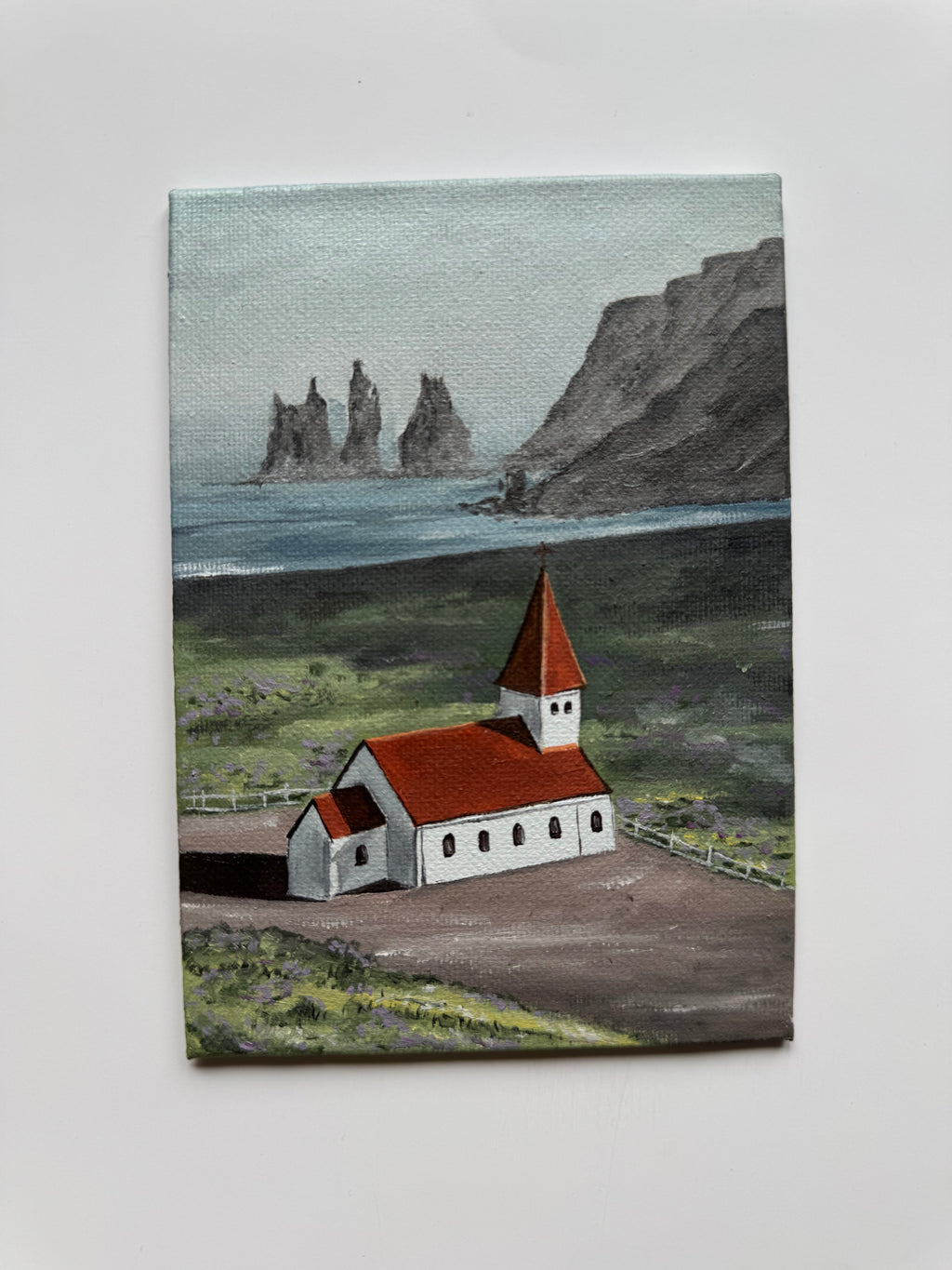 Vik, Iceland #oiltober2025 Day 3 - 10x15 cm