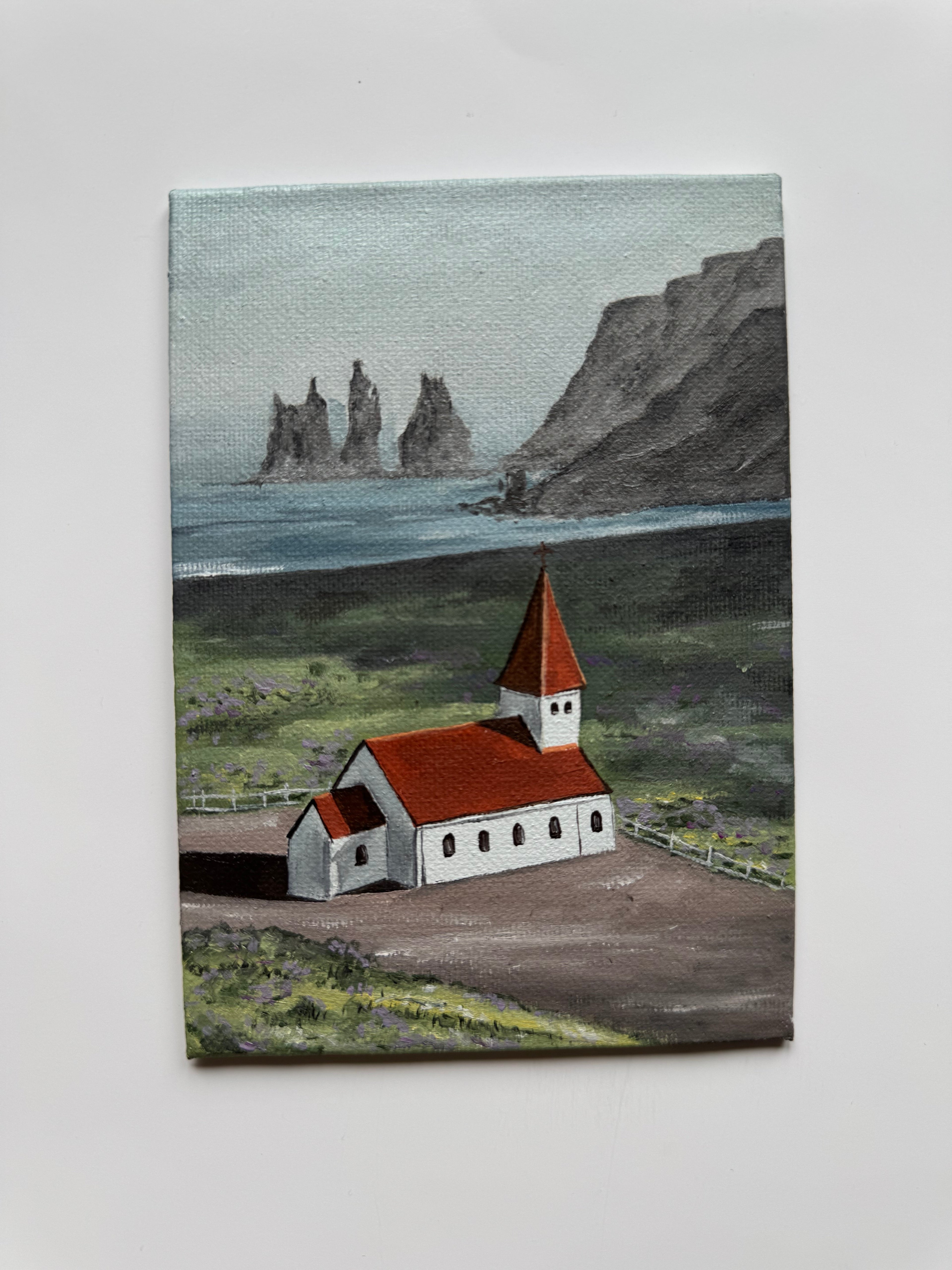 Vik, Iceland #oiltober2025 Day 3 - 10x15 cm