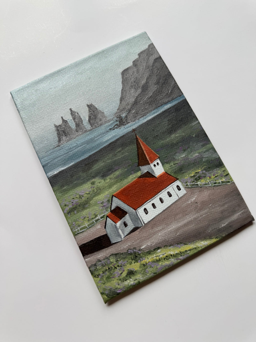 Vik, Iceland #oiltober2025 Day 3 - 10x15 cm