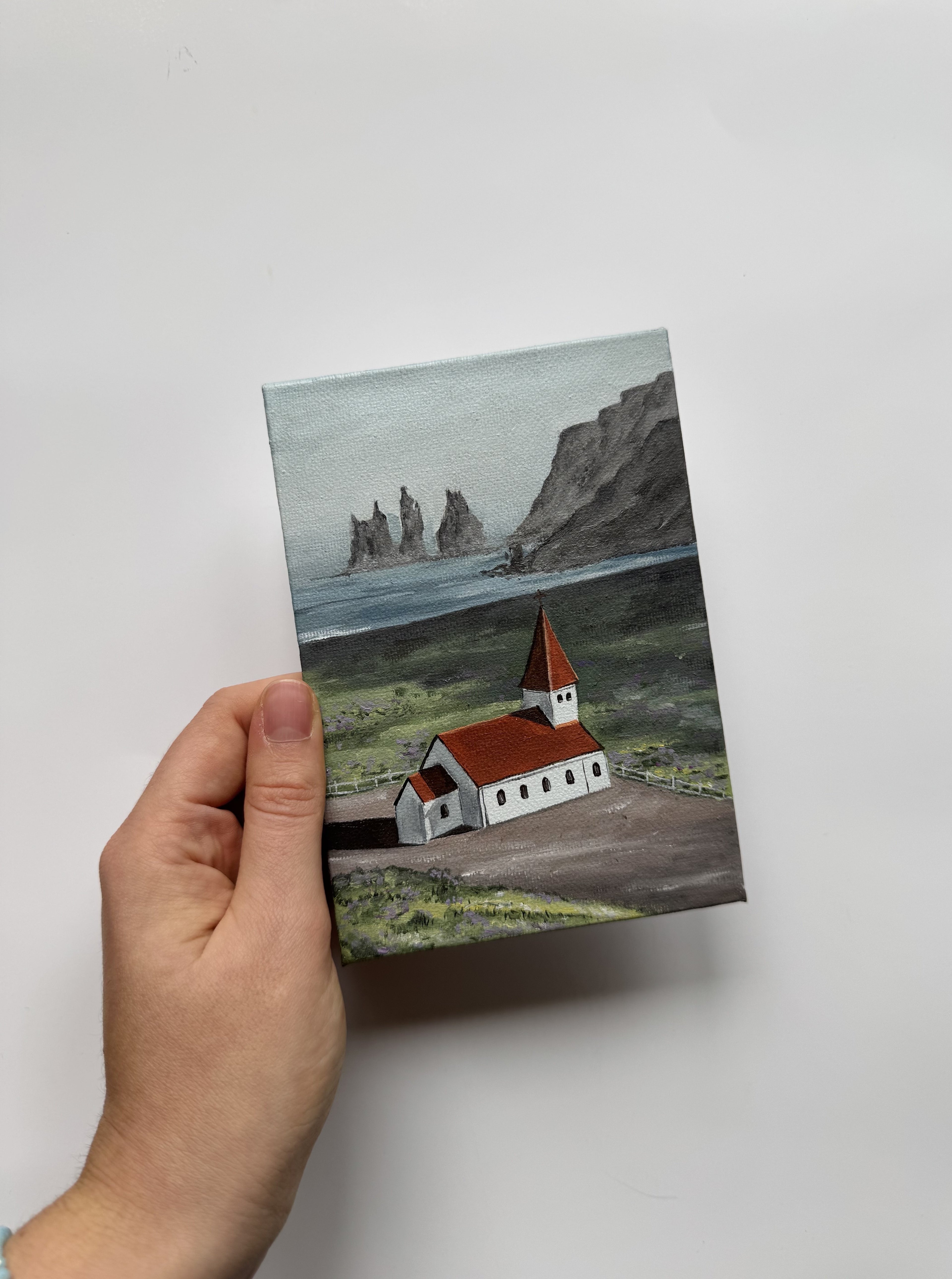 Vik, Iceland #oiltober2025 Day 3 - 10x15 cm