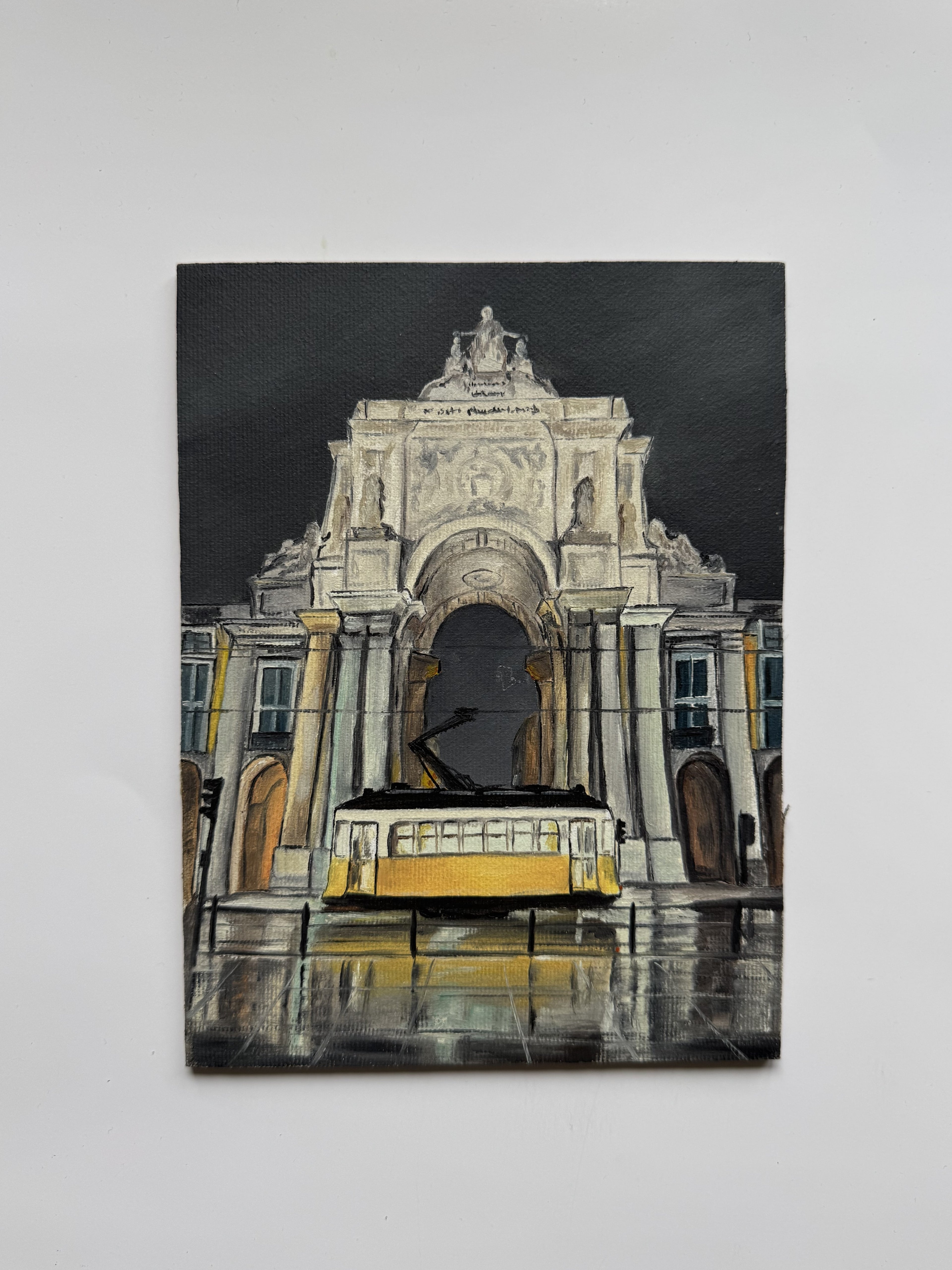 Lisbon at night, Portugal - 15x20 cm