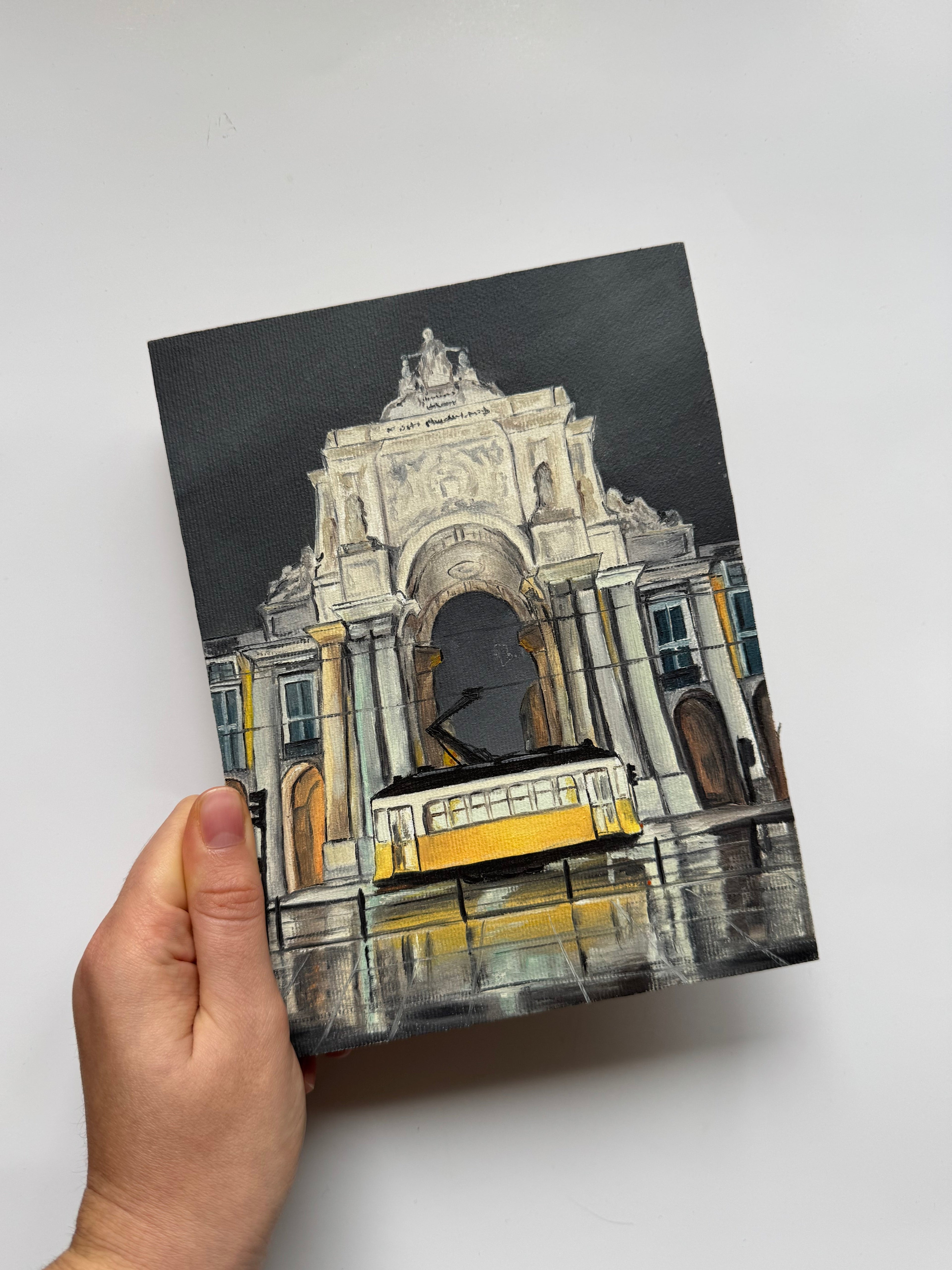 Lisbon at night, Portugal - 15x20 cm