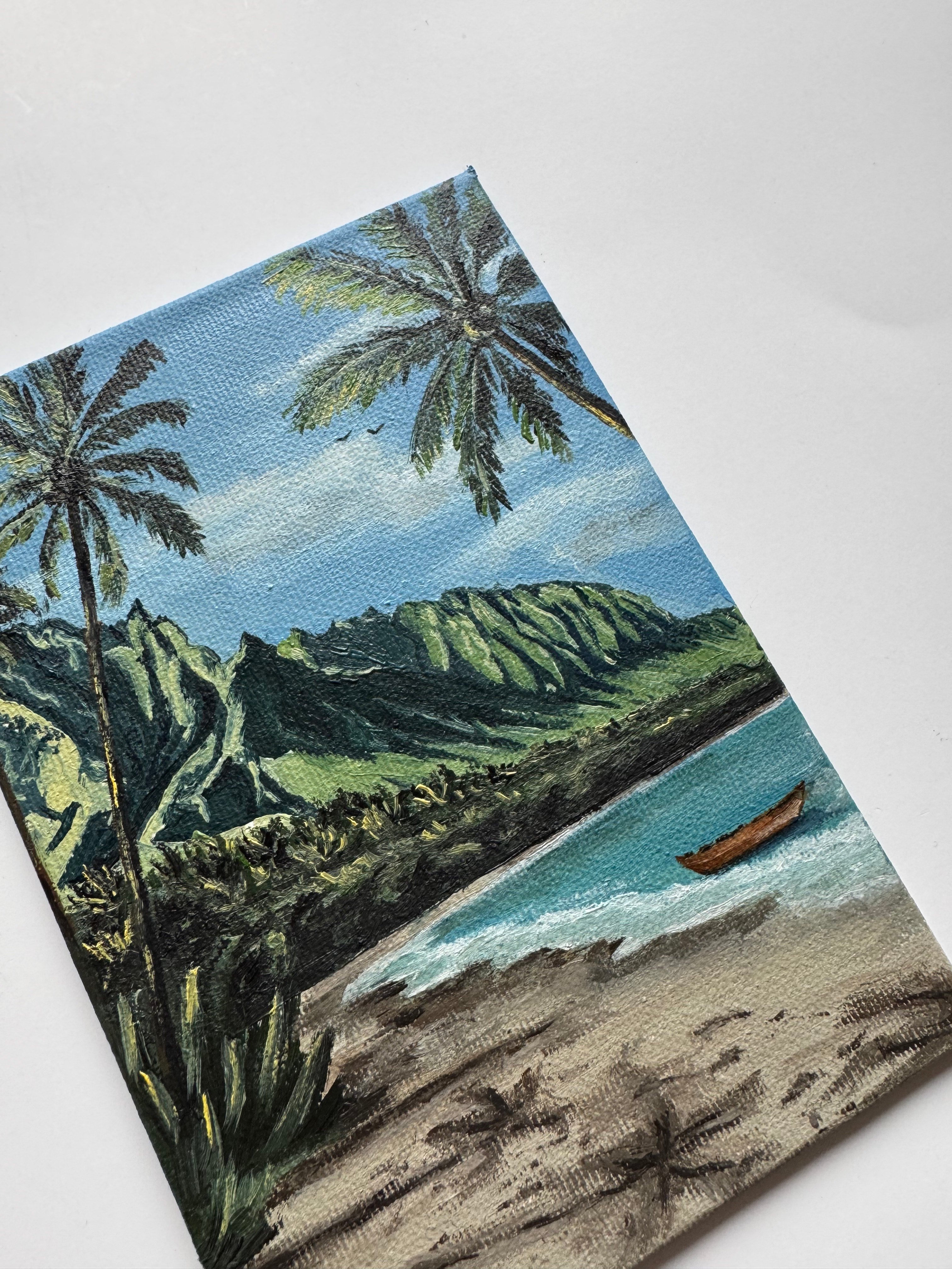 Hawaii #oiltober2025 Day 21 - 10x15 cm