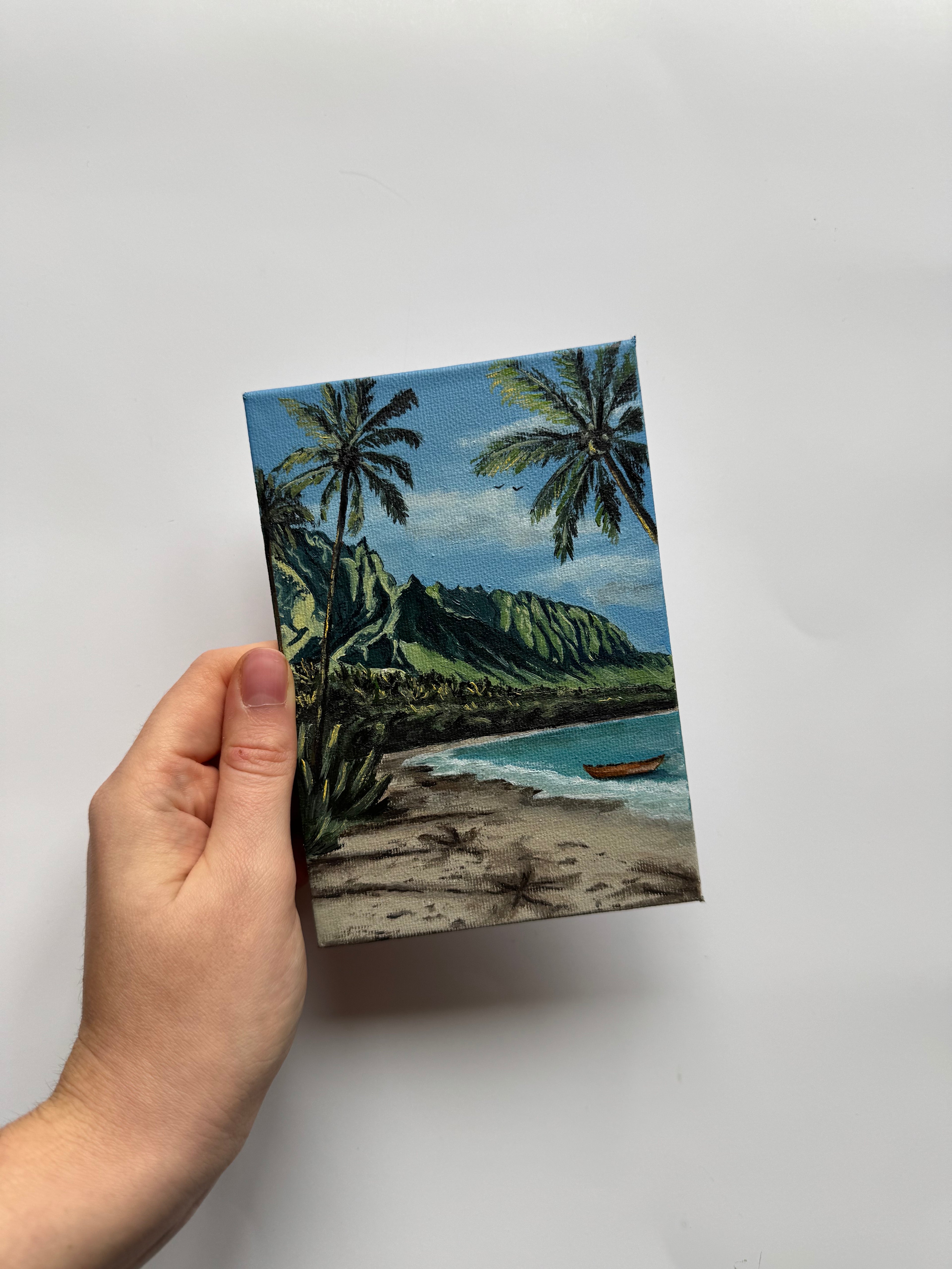Hawaii #oiltober2025 Day 21 - 10x15 cm