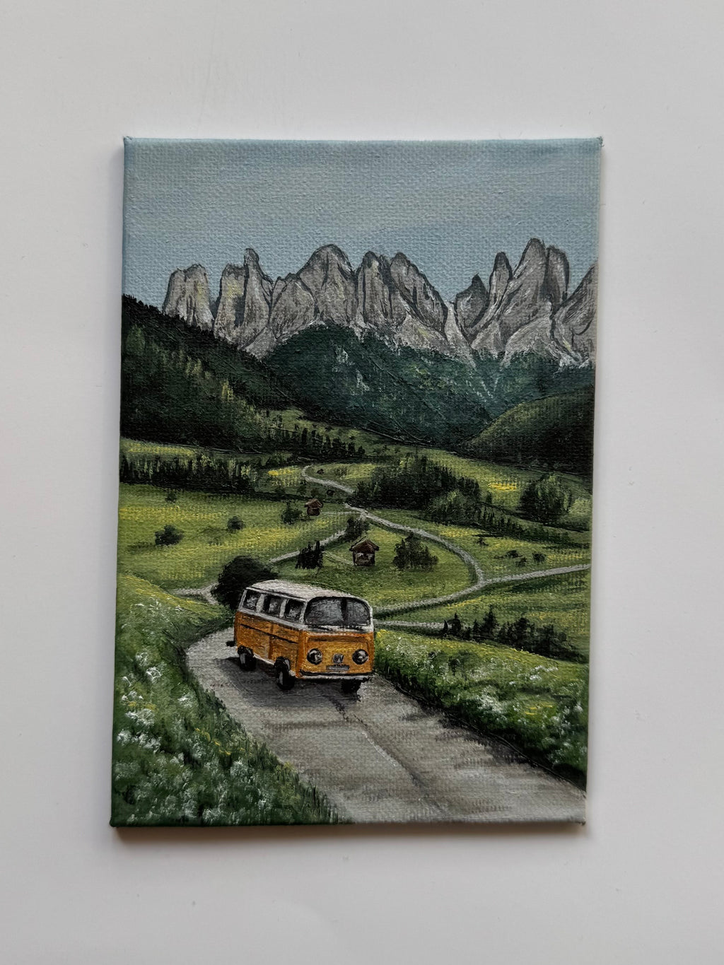 Dolomites, Italy #oiltober Day 23 - 10x15 cm