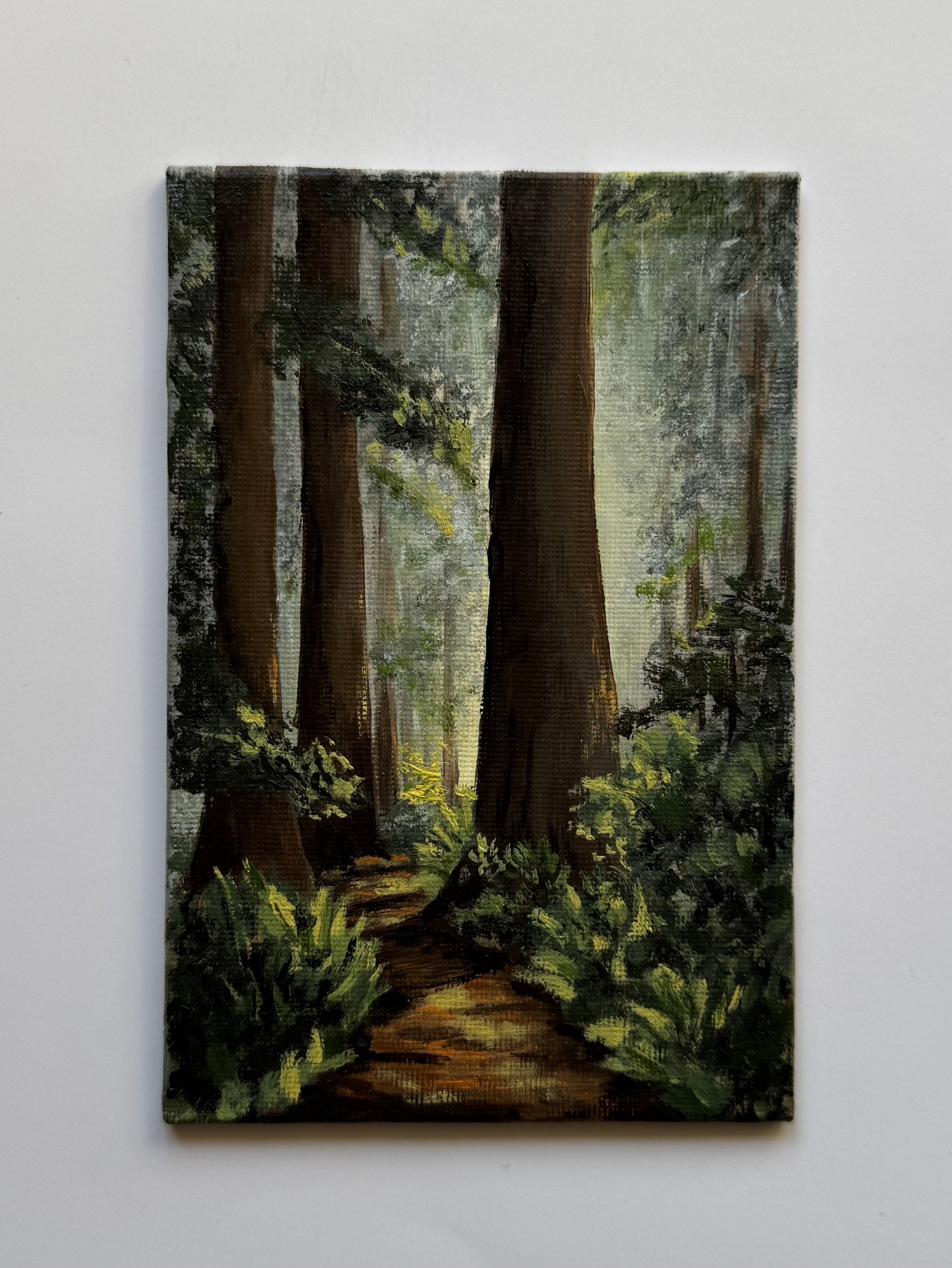 Into the Woods #oiltober2025 Day 26 - 10x15 cm