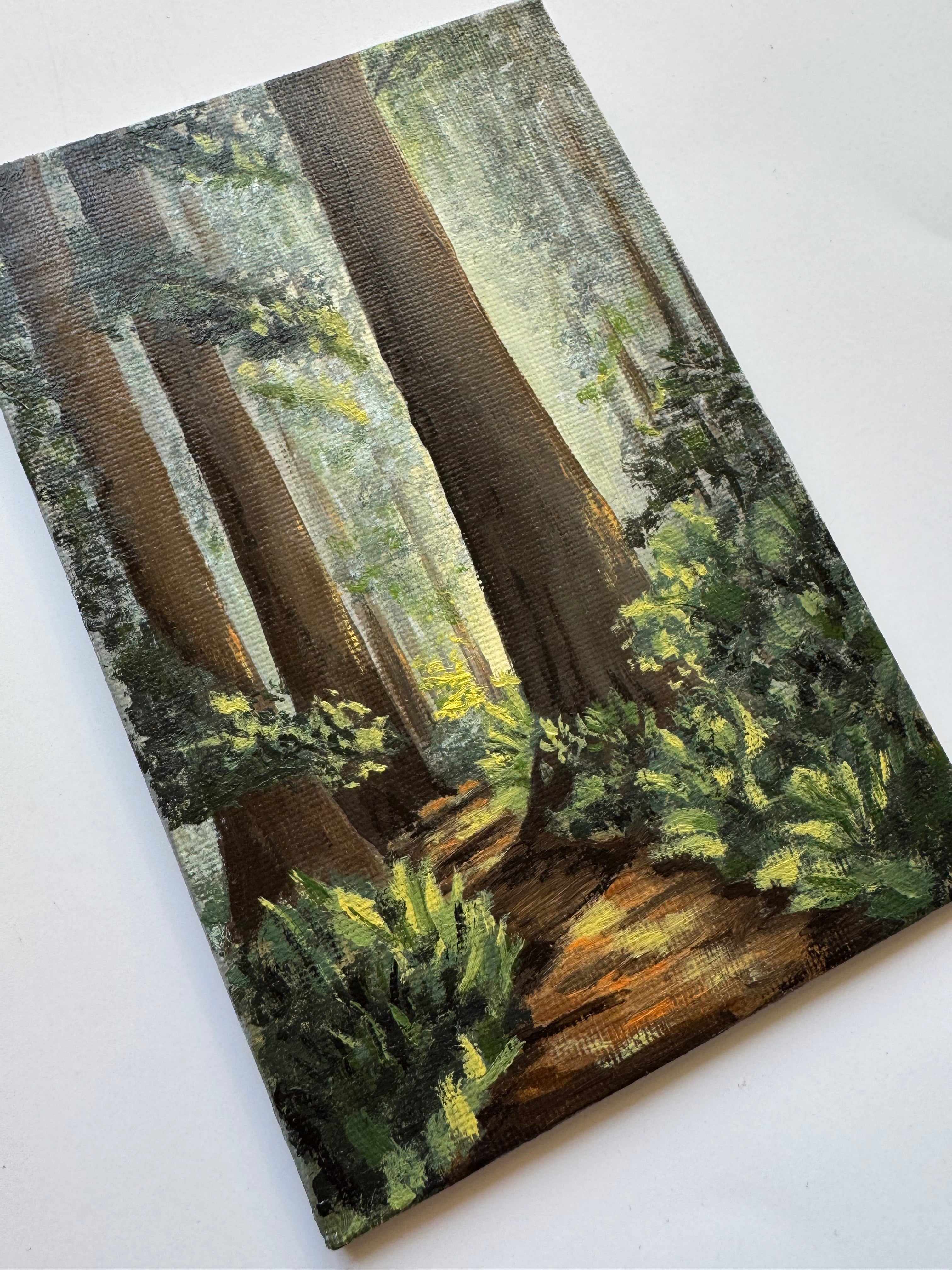 Into the Woods #oiltober2025 Day 26 - 10x15 cm