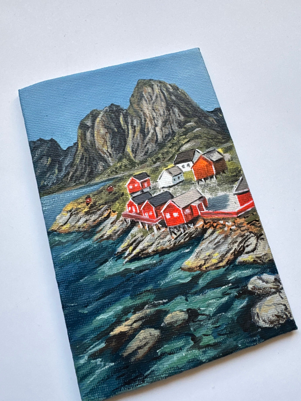 Summer Lofoten Islands #oiltober2025 Day29 - 10x15 cm