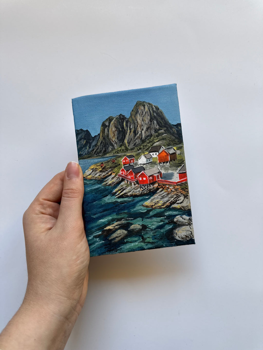 Summer Lofoten Islands #oiltober2025 Day29 - 10x15 cm