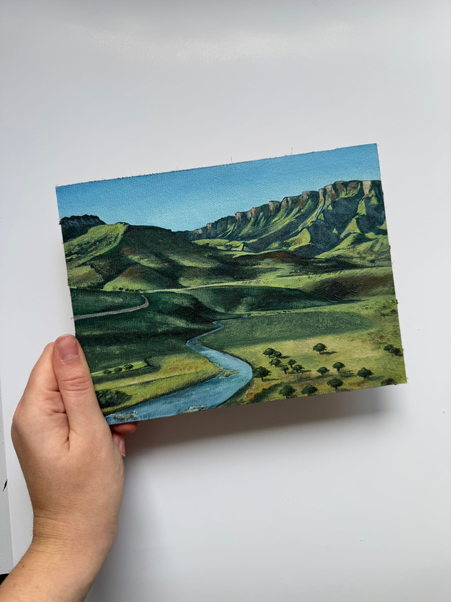 Drakensberg Landscape - 15x20 cm