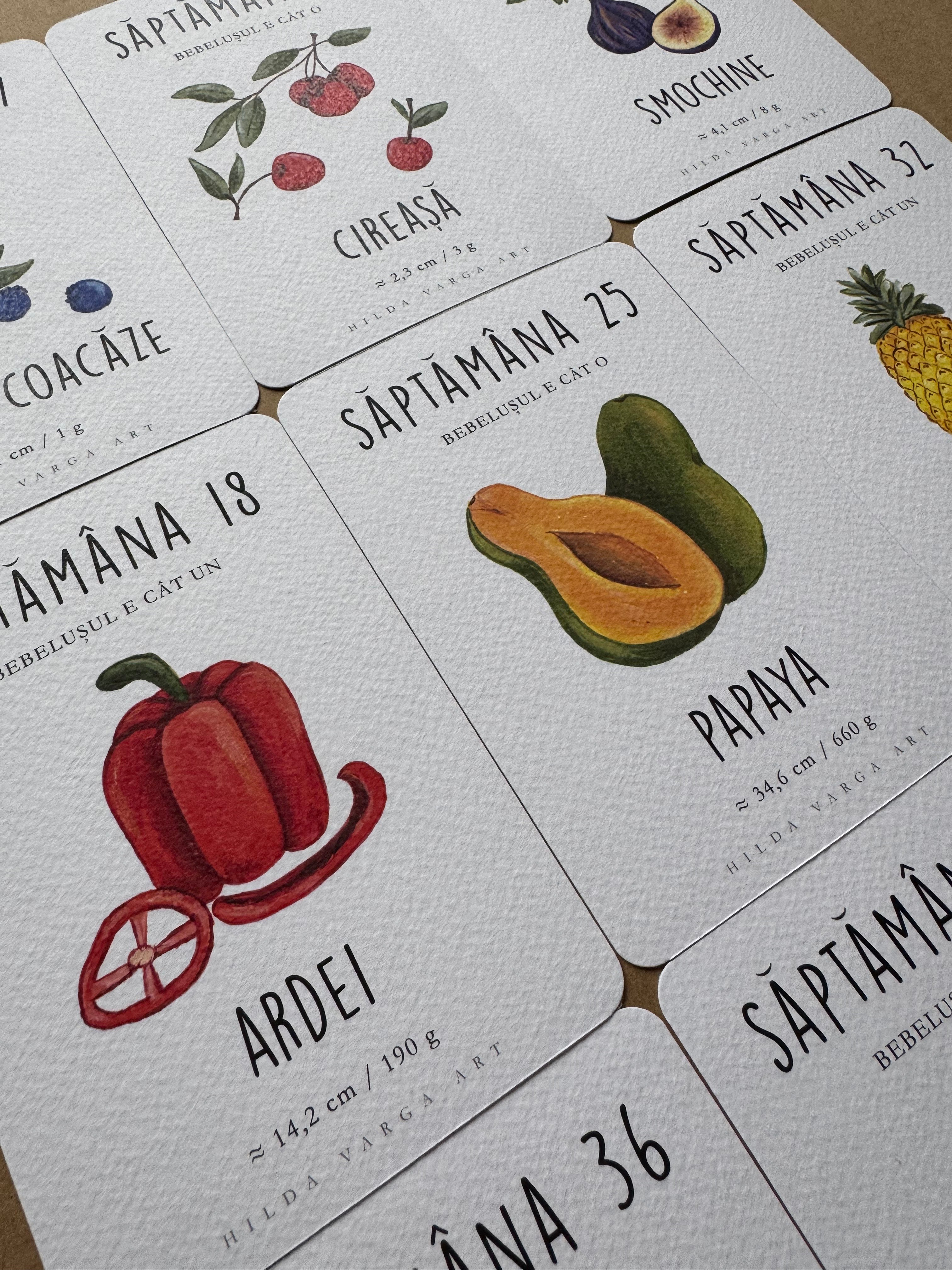 Pregnancy Milestone Cards (36 cards)