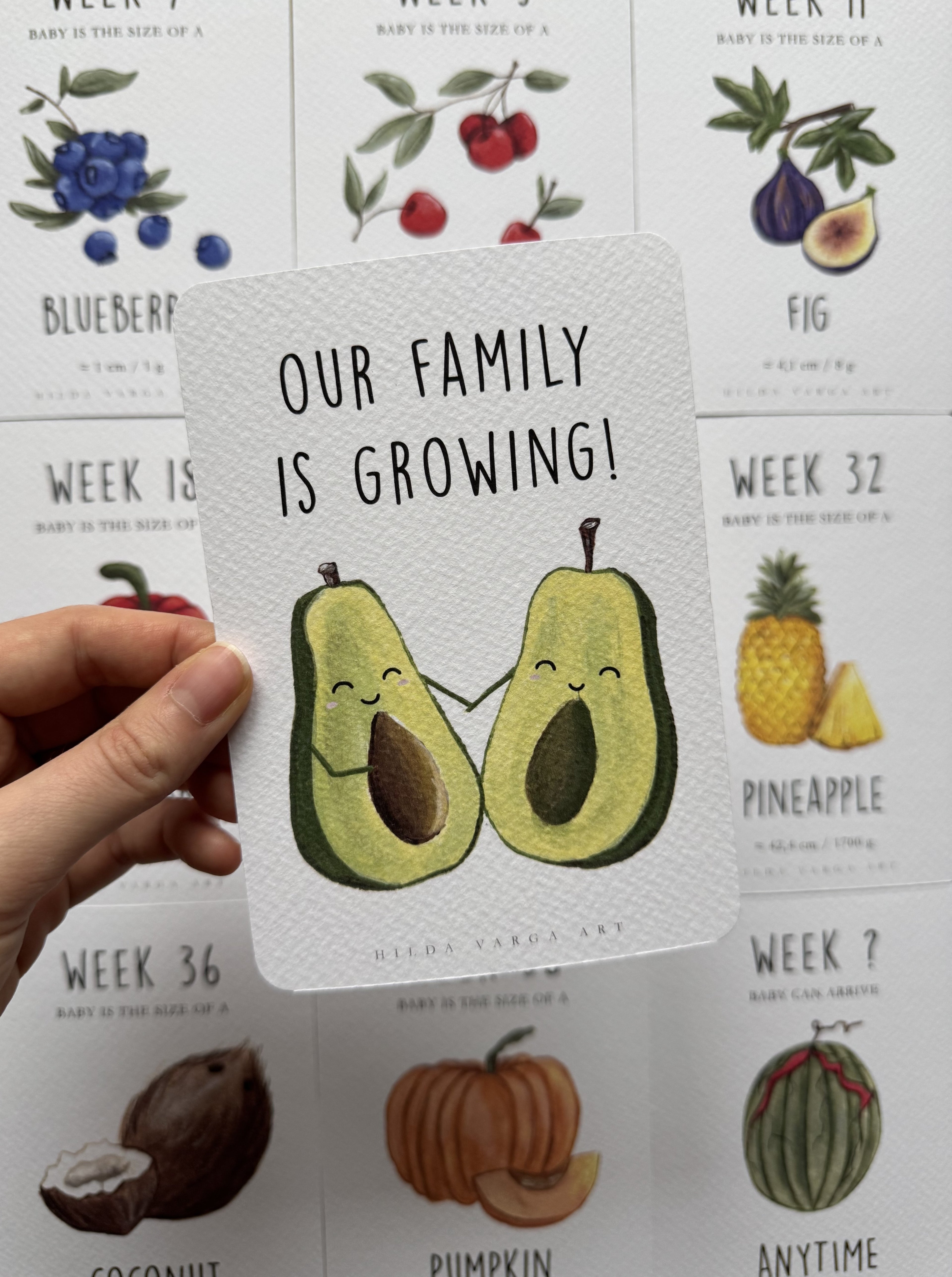 Pregnancy Milestone Cards (36 cards)