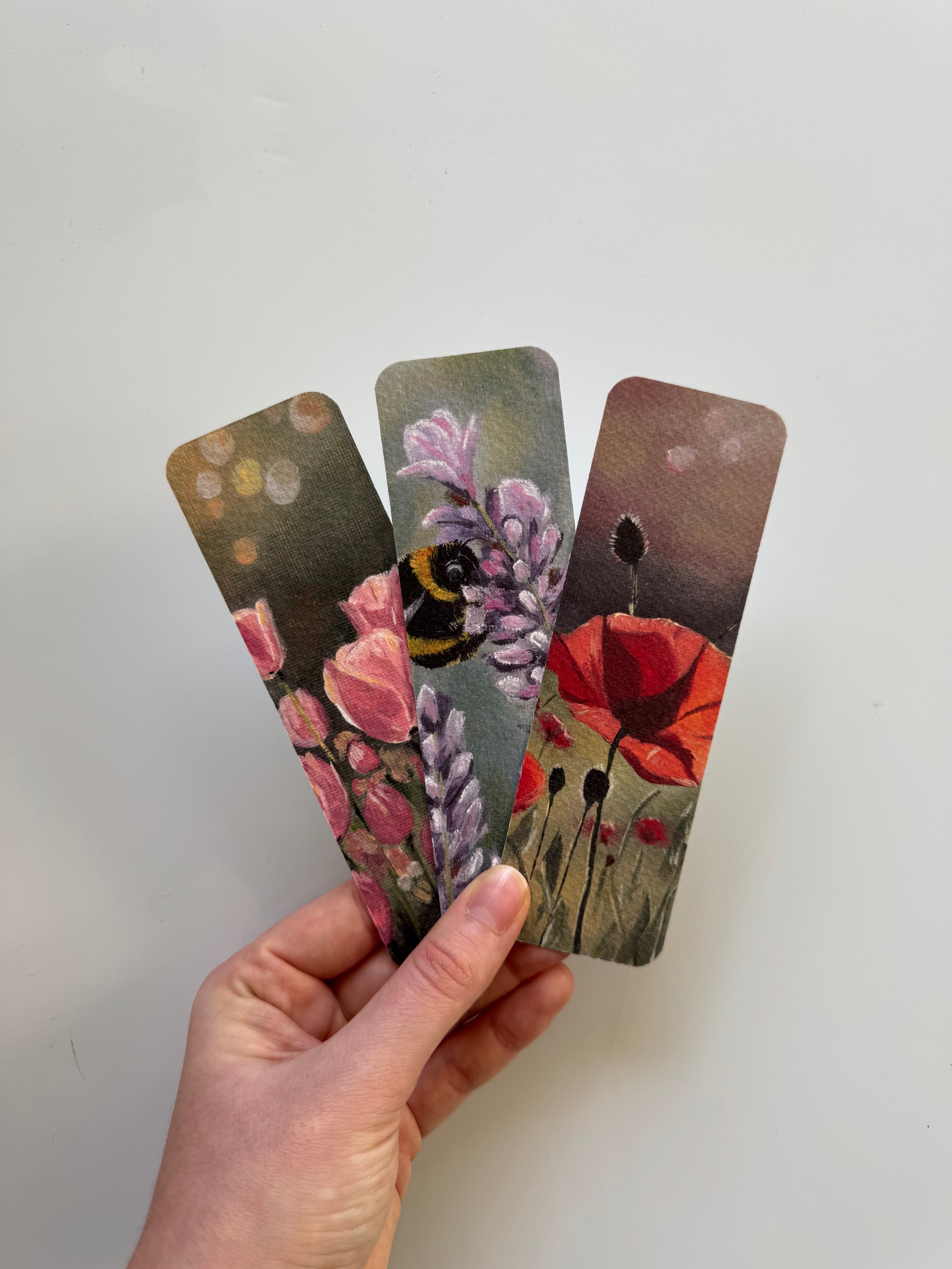 Floral #oiltober Bookmarks