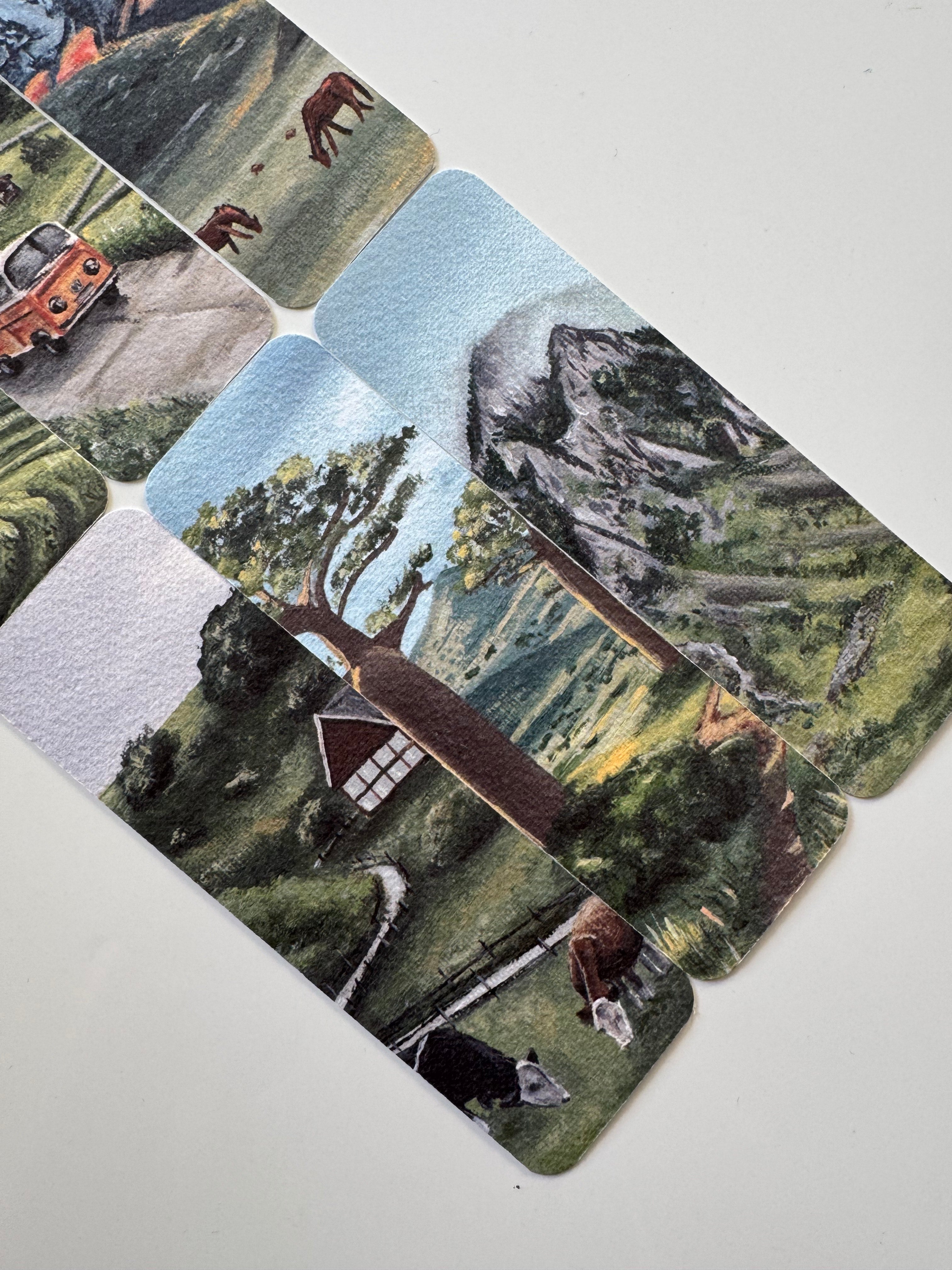 Hills and Mountains #oiltober Bookmarks