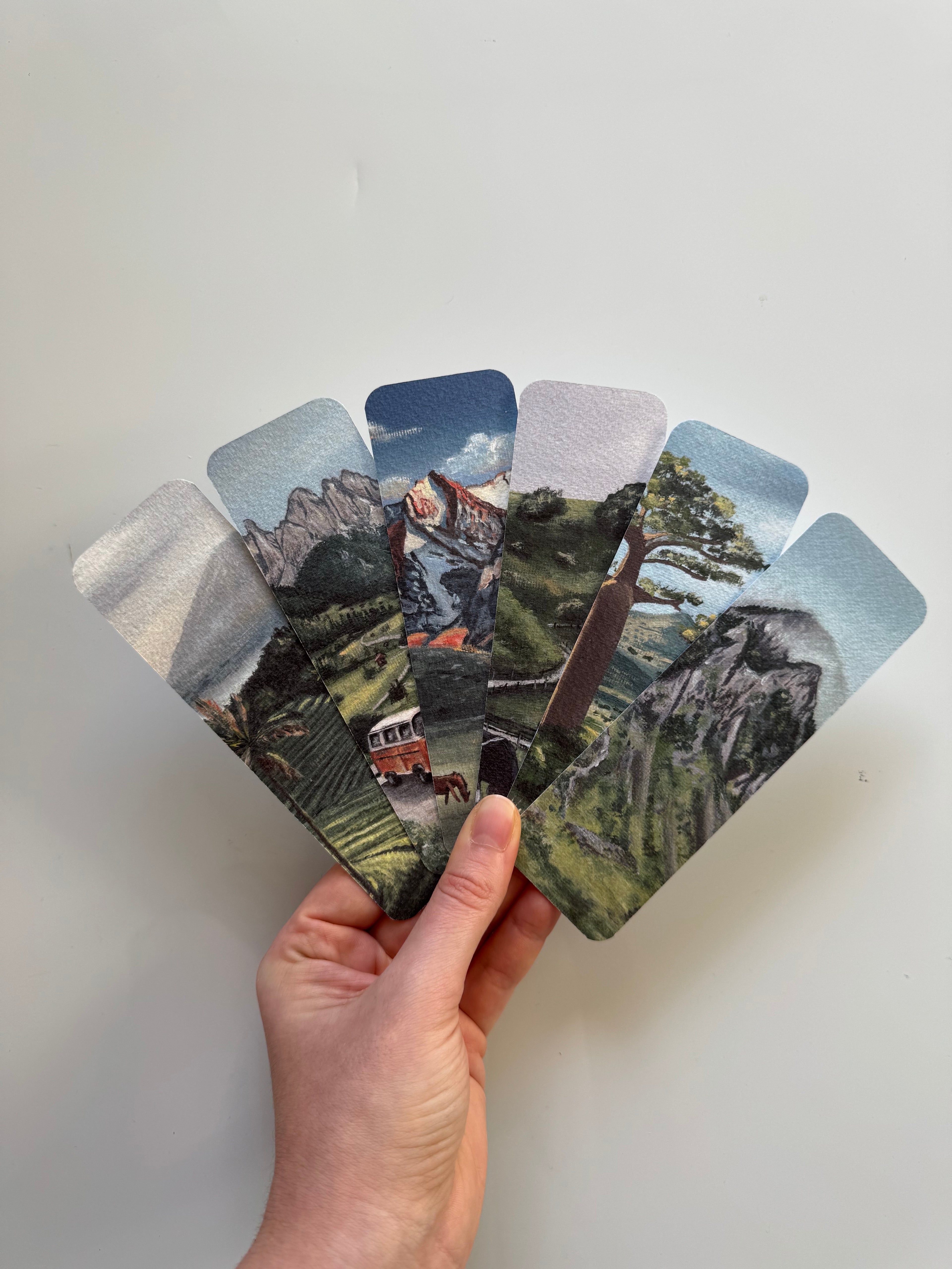 Hills and Mountains #oiltober Bookmarks